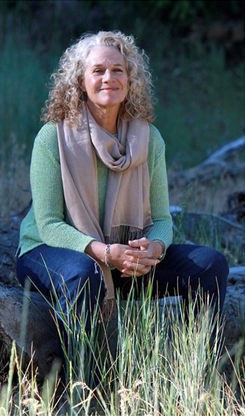 Carole outside at her ranch in Idaho