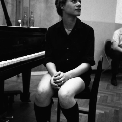 Carole King, age 17,  RCA Studio in New York City 1959. Photos Courtesy of Sony Music Entertainment Archive