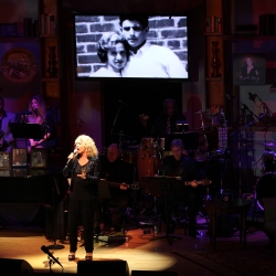 Carole singing "Now & Forever" dedicated to Phil Ramone.   Photo by Elissa Kline