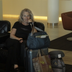 Carole on the road... Photo by Elissa Kline